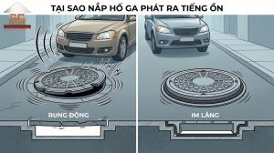 Tại sao nắp hố ga phát ra tiếng ồn khi xe chạy qua?