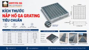 Kích thước nắp hố ga tiêu chuẩn