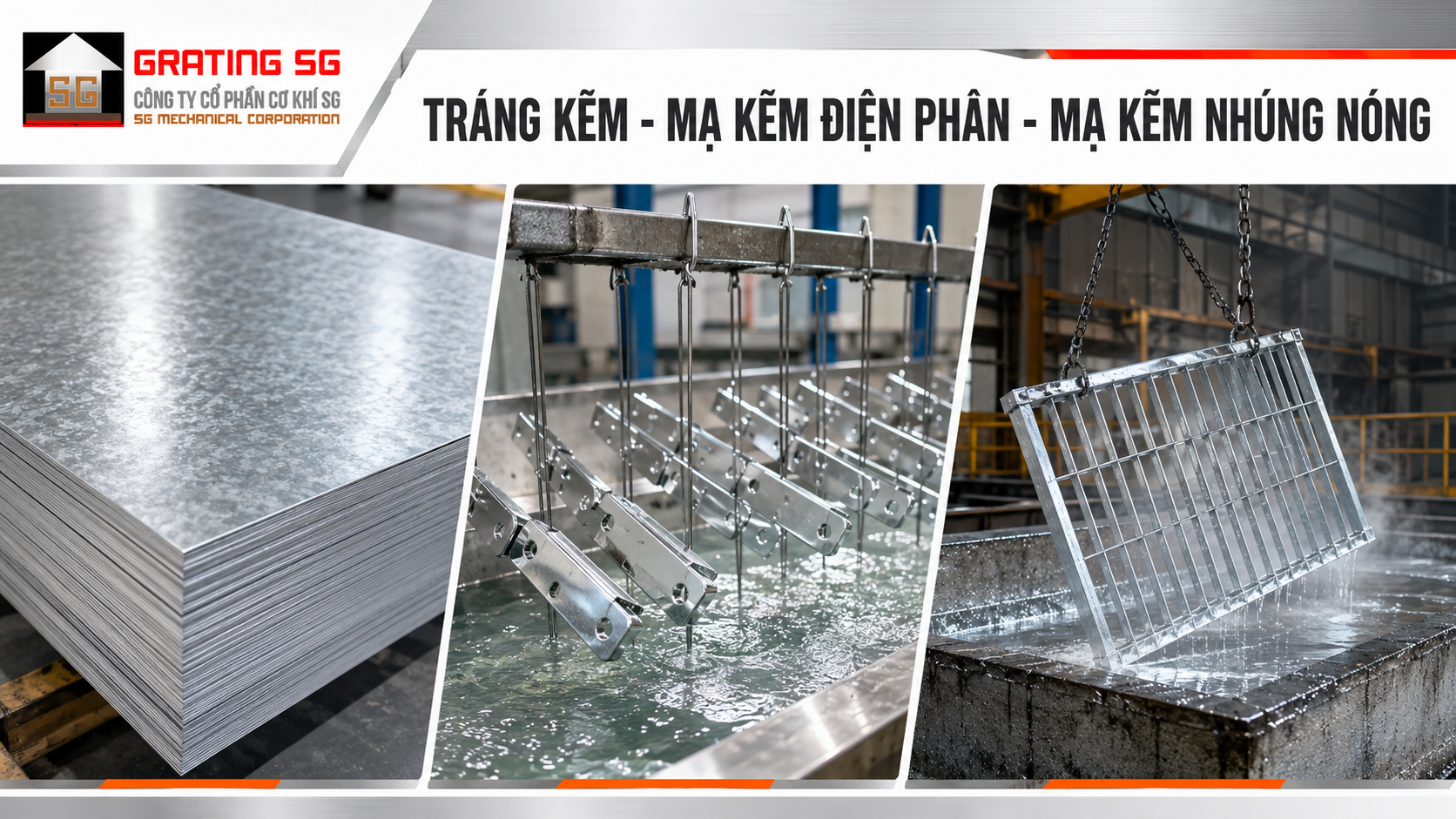 Phân biệt tráng kẽm, mạ kẽm điện phân và mạ kẽm nhúng nóng Phân biệt tráng kẽm, mạ kẽm điện phân và mạ kẽm nhúng nóng